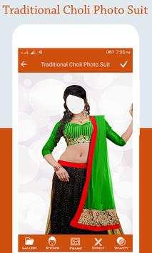 Woman Traditional Choli Photo Suit screenshot 2