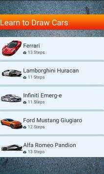 Learn to Draw Cars скриншот 3