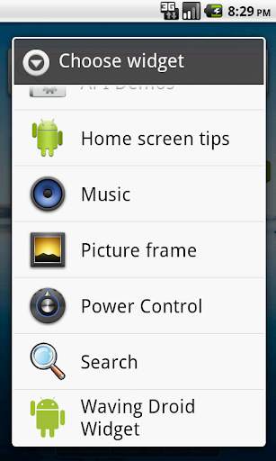 Waving Droid Widget screenshot 3