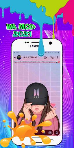 WA Mod Aero - Tema Pink Transparan screenshot 5