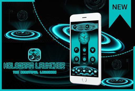Hologram Launcher Theme 1 تصوير الشاشة