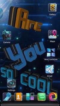 Next Letter 3D Live Wallpaper screenshot 1