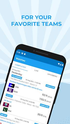 Live Cricket Scores - Cricfeed screenshot 2