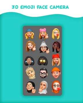 3D Emoji Face Camera - Sweet Snap Emoji Camera screenshot 3