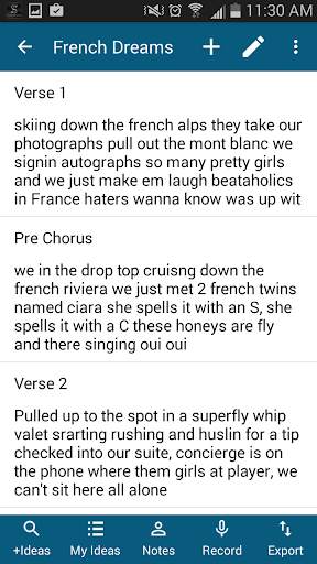 Songwriter's Pad™- Songwriting screenshot 5