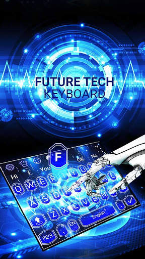 Future Tech Keyboard Theme screenshot 2