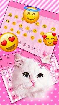 Pink Furry Kitty Keyboard screenshot 3