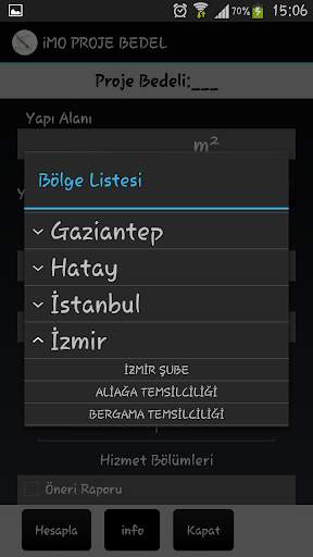 iMO Statik Proje Bedeli Hesabı screenshot 3