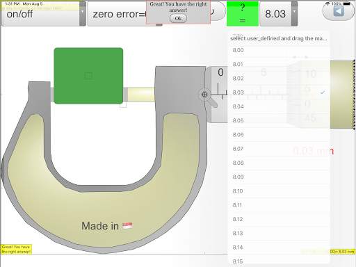 Micrometer Simulator screenshot 14
