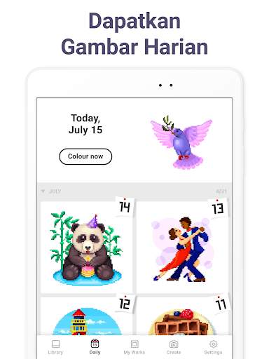 Pixel Art - warna ikut nombor screenshot 22