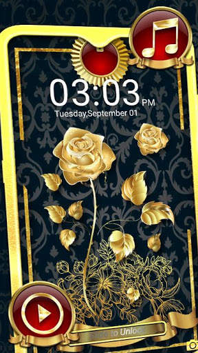 Luxury Rose Gilt Launcher Theme 3 تصوير الشاشة