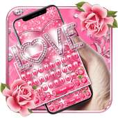 Love Heart Keyboard Theme 10001002