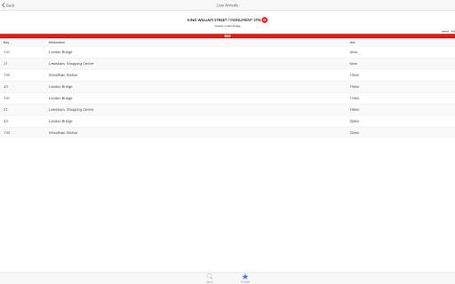London Live Bus Arrivals screenshot 9