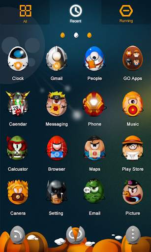 SuperFighter GO Launcher Theme screenshot 2