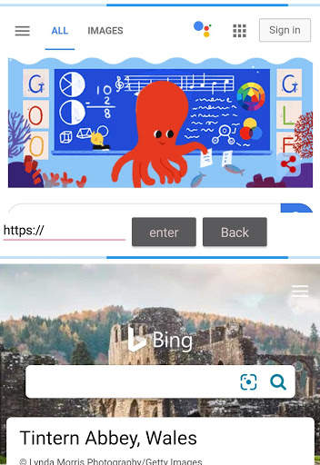 Double Browser- 2 in 1 multi window browser app. screenshot 3