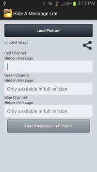 Hide A Message Lite screenshot 1