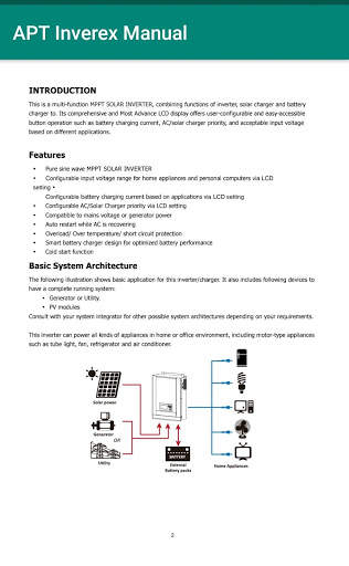 Inverex Solar Inverters Manual screenshot 2