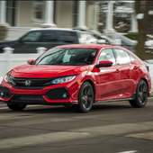 Luxury Civic Car Racing & civic car parking 3D logo