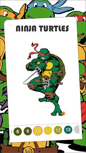 Ninja Turtle Coloring Games screenshot 3