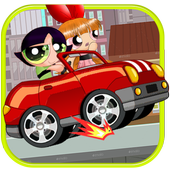 Super Power Girls Car Racing icon