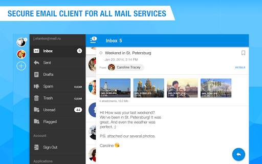 Mail.Ru for UA – Email for Hotmail, Outlook & i.ua screenshot 1