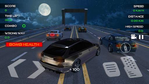 Audi Highway Car Traffic Racer Game screenshot 1