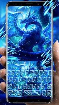 Blazing Blue Dragon Keyboard Theme screenshot 1