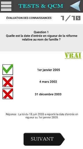 QCM DE DROIT CIVIL POUR CONCOURS A & B screenshot 3