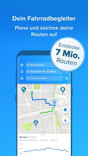 Bikemap - Deine Fahrradkarte & GPS Navigation screenshot 1