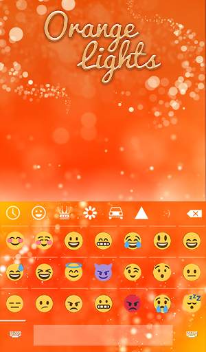 Orange Lights Animated Keyboard screenshot 4