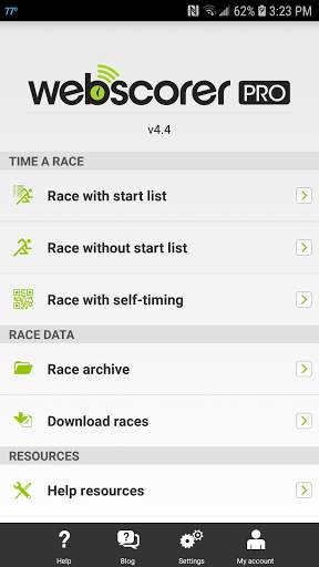 Webscorer Race & Lap Timer screenshot 1