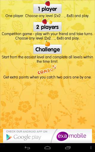 Fruits Games - Exercise Memory 10 تصوير الشاشة