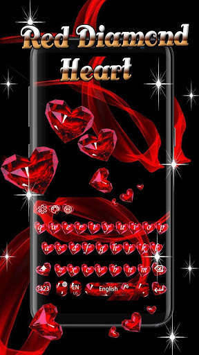 Red Diamond Heart Keyboard screenshot 5