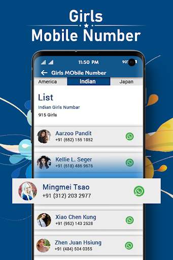 Girls Mobile Number - Girlfriend Calling Prank screenshot 1