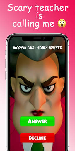 Scary Granny Call - Fake video call Granny teacher screenshot 2