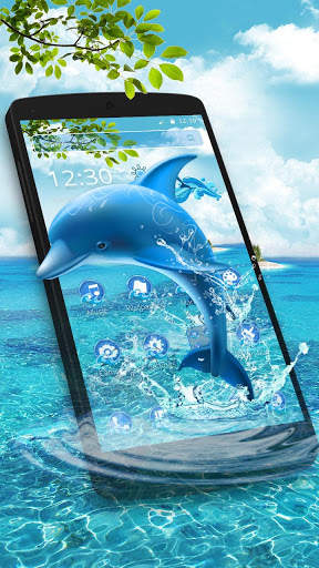 Aquatic Dolphin Mammals Theme screenshot 3