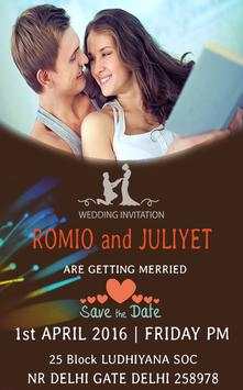 wedding invitation card maker скриншот 1