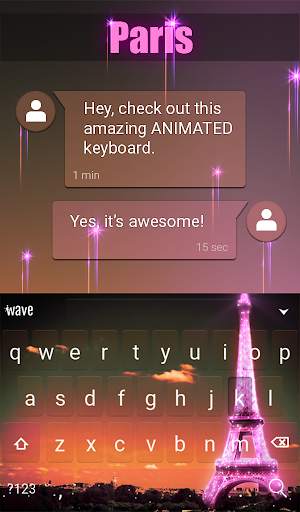 Paris Wallpaper Keyboard Theme screenshot 3