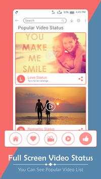 Vid Status (Video Clip) - Full Screen Video Status screenshot 3