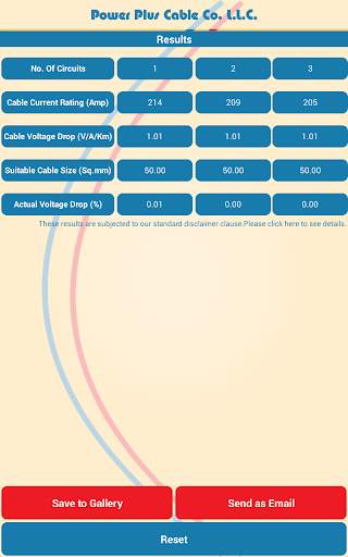 Cable Size Calculator screenshot 7