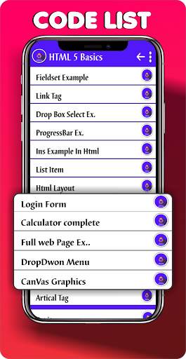 Learn HTML5 Code 2021 free learning screenshot 5