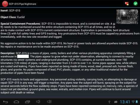 SCP Database स्क्रीनशॉट 12