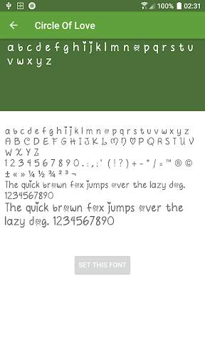 Stylish fonts for HTC screenshot 1