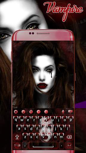 Vampire Keyboard Theme स्क्रीनशॉट 3