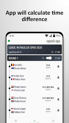 Squash Live Score with live matches notifications screenshot 4