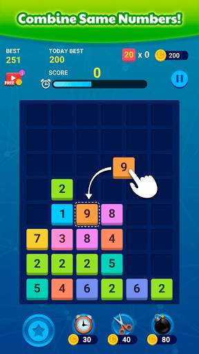 Merge Block: Fun Number Puzzle 1 تصوير الشاشة