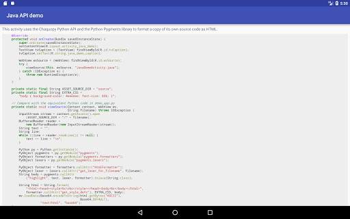 Chaquopy: Python for Android स्क्रीनशॉट 11