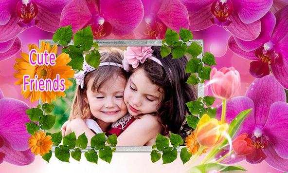 Flower frame photo editor screenshot 1
