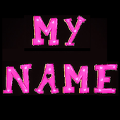 3D Mijn Naam Roze Wallpaper icon