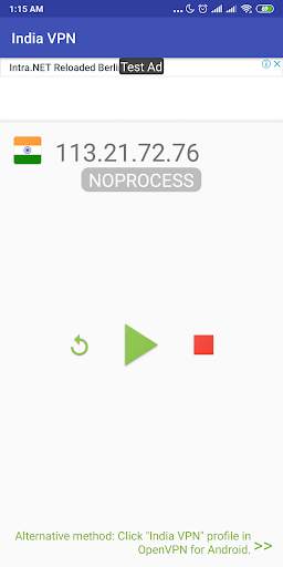India VPN - Plugin for OpenVPN screenshot 1